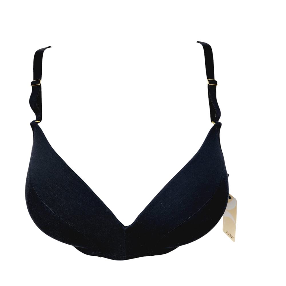 Lively All Day No Wire Push Up Bra Black Size 38DD Style 45430 NWT